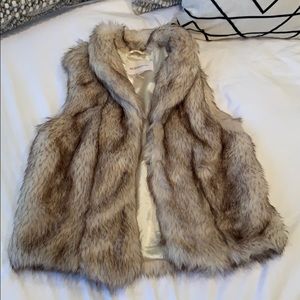 Faux fur vest